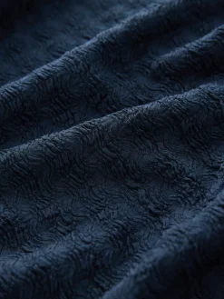 Next Navy Textured Jersey Tie Waist Maxi Dress Discount