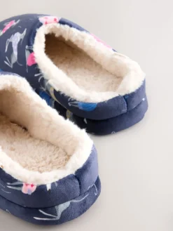 Next Navy Whippet Mule Slippers Online