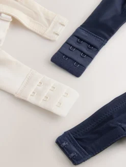 Next Non Pad Plunge High Shine Bra Navy/Cream Hot