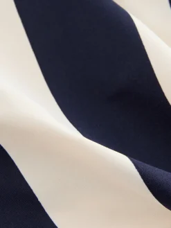 Next Navy/Cream Ruched Side Tummy Shaping Control Swimsuit New