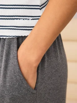 Next Thermal Maximum Warmth Cosy Ribbed Vest Navy/Cream Stripe Online