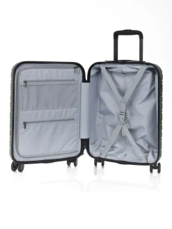 Nere STORI 55CM Cabin Suitcase Green Hot