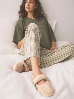 Next Neutral Borg Ballet Slippers Online