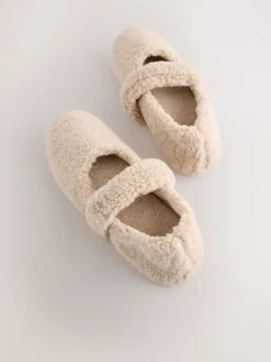 Next Neutral Borg Ballet Slippers Online
