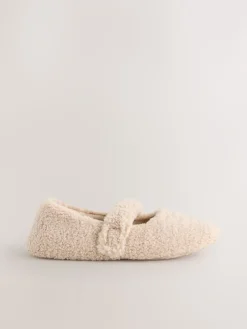 Next Neutral Borg Ballet Slippers Online