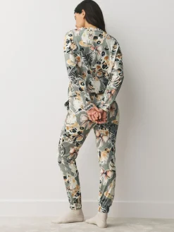 Next Long Sleeve Pyjamas Neutral Cat Best