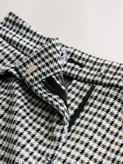 Next Ponte Pencil Skirt Neutral Check Sale