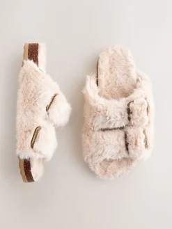 Next Footbed Comfort Slippers Neutral Sale