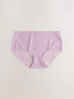 Next Neutral Midi No VPL Lace Back Briefs 5 Pack Clearance