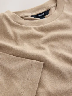 Next N. Premium Cosy Short Sleeve Crew Neck T-Shirt Neutral