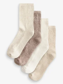 Next Neppy Cushion Sole Socks 4 Pack Neutral