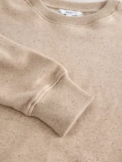 Next Relaxed Fit Essentials Longline Sweatshirt with Pockets Neutral Neppy Discount