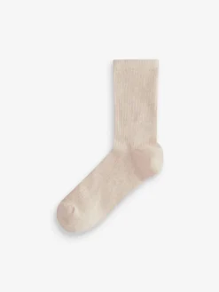 Next Ribbed Ankle Socks 4 Pack Neutral Online
