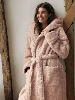 Next Teddy Dressing Gown Neutral New