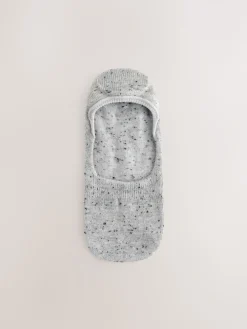 Next Neutral/Grey Animal and Stripe Invisible Trainer Socks 4 Pack Sale