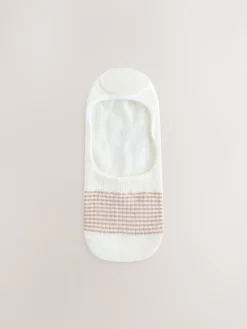 Next Neutral/Grey Animal and Stripe Invisible Trainer Socks 4 Pack Sale