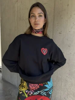 Never Fully Dressed Black Amara Sweatshirt Best