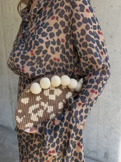 Never Fully Dressed Brown Petite Leopard Mia Petite Dress Discount