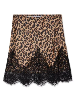 Never Fully Dressed Brown Leopard Print Lace Maeva Skirt Online