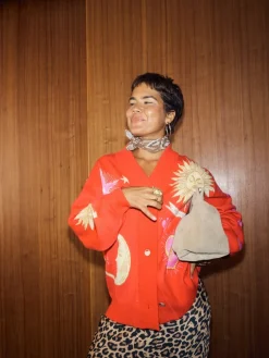 Never Fully Dressed Brown Leopard Print Lace Maeva Midi Skirt Sale