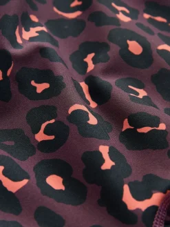 Never Fully Dressed Burgandy Leopard Leggings Discount