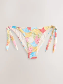 Never Fully Dressed Multi Tie Side Bright Tie Side Bikini Bottoms