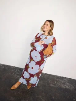 Never Fully Dressed Purple Poppy Aria Mesh Dress Best