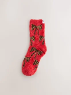 Never Fully Dressed Red/White Elements Cosy Socks 2 Pack Best