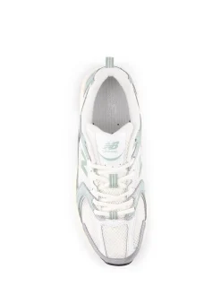 New Balance White/Green Womens 530 Trainers Outlet