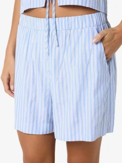 NOISY MAY Blue Stripe Shorts Best