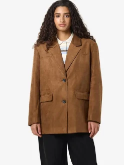 NOISY MAY Brown Long Sleeve Blazer Outlet