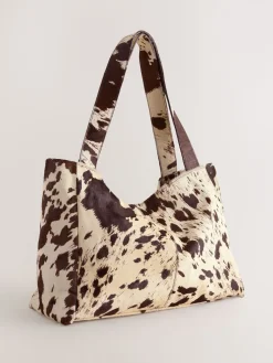 Nothing Ordinary Cowhide Oversized Shopper Bag Animal