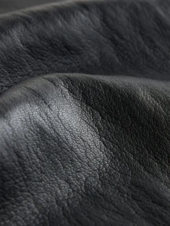 Nothing Ordinary Faux Leather Barrel Leg Trousers Black Hot