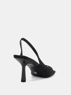 Novo Wide Fit Wide Fit Leah Slingback Sandals Black Sale