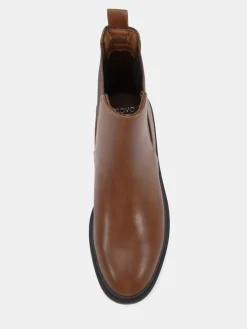 Novo Dottie Flat Chelsea Ankle Boots Brown Online