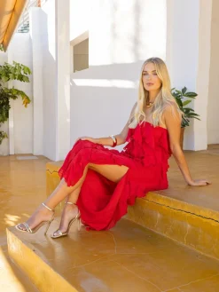 Novo Wide Fit MATILDA Strappy Heeled Sandals Gold New