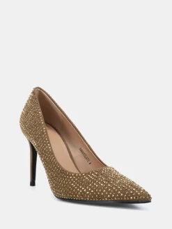 Novo Metallic Wide Fit Immaculate Point Court Shoes Best