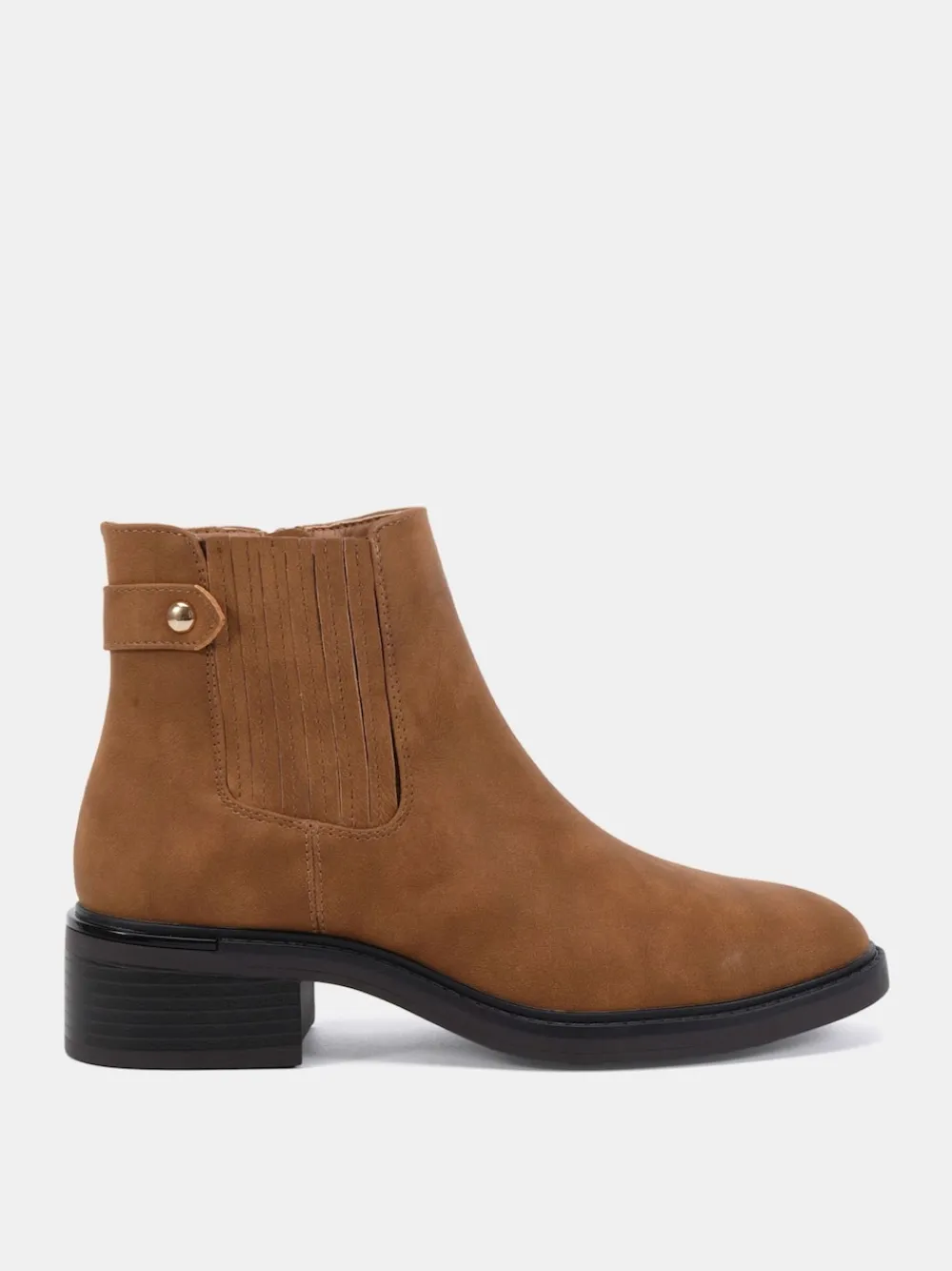 Novo Natural Wide Fit Wide Fit Darlina Flat Chelsea Ankle Boots Online
