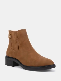 Novo Natural Wide Fit Wide Fit Darlina Flat Chelsea Ankle Boots Online
