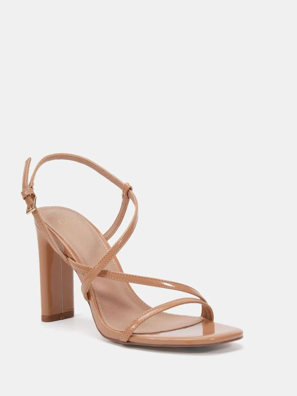 Novo Wide Fit MONDRIAN Strappy Heeled Sandals Nude Discount