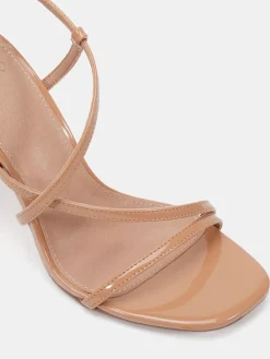 Novo Wide Fit MONDRIAN Strappy Heeled Sandals Nude Discount