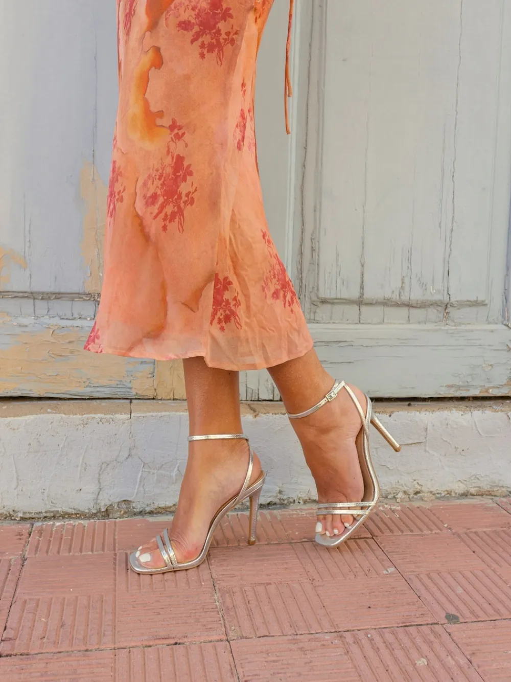 Novo MATILDA Strappy Heeled Sandals Silver Online