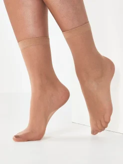 Next 20 Denier Ankle Socks 5 Pack Nude Best