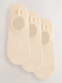 Next Invisible Socks 3 Pack Nude New