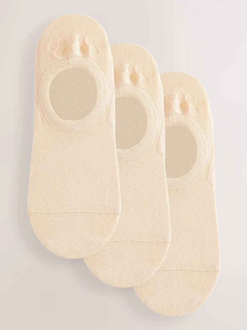 Next Invisible Socks 3 Pack Nude New