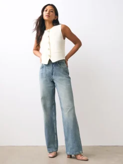 Next Extra Wide Fit Hardware Slingback Block Heels Nude Pink Outlet