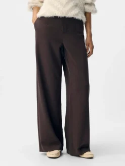 OBJECT Wide Leg Trousers Brown Best