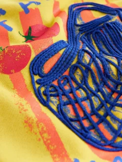 Next Ochre Yellow Graphic Farmers Market Crew Neck Sweatshirt Outlet