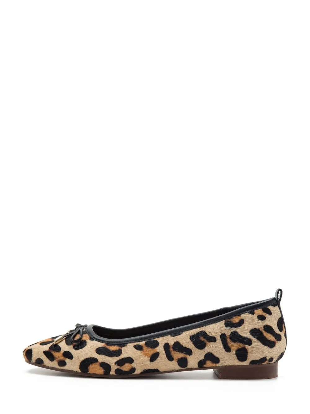 Off The Hook Animal Pinner Leather Leopard Print Ballerinas Hot