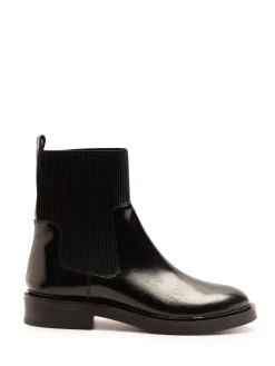 Off The Hook Black Brook Chelsea Ankle Boots With Elastic Side Panels Outlet